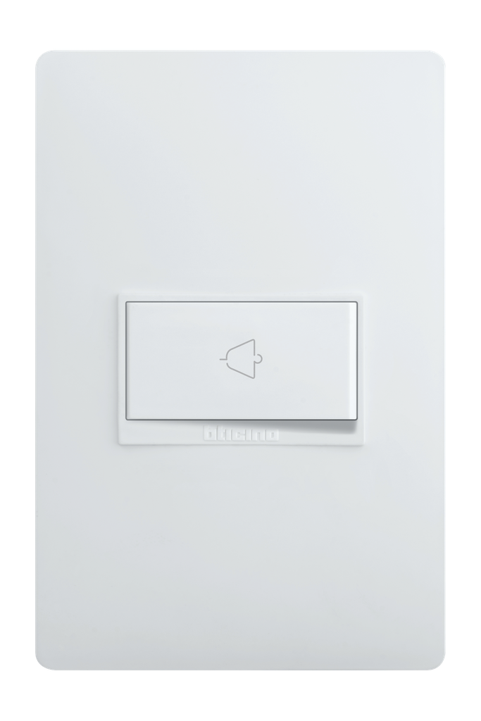 PULSADOR TIMBRE 1P 10A 125V BLANCO LUZICA PU1102