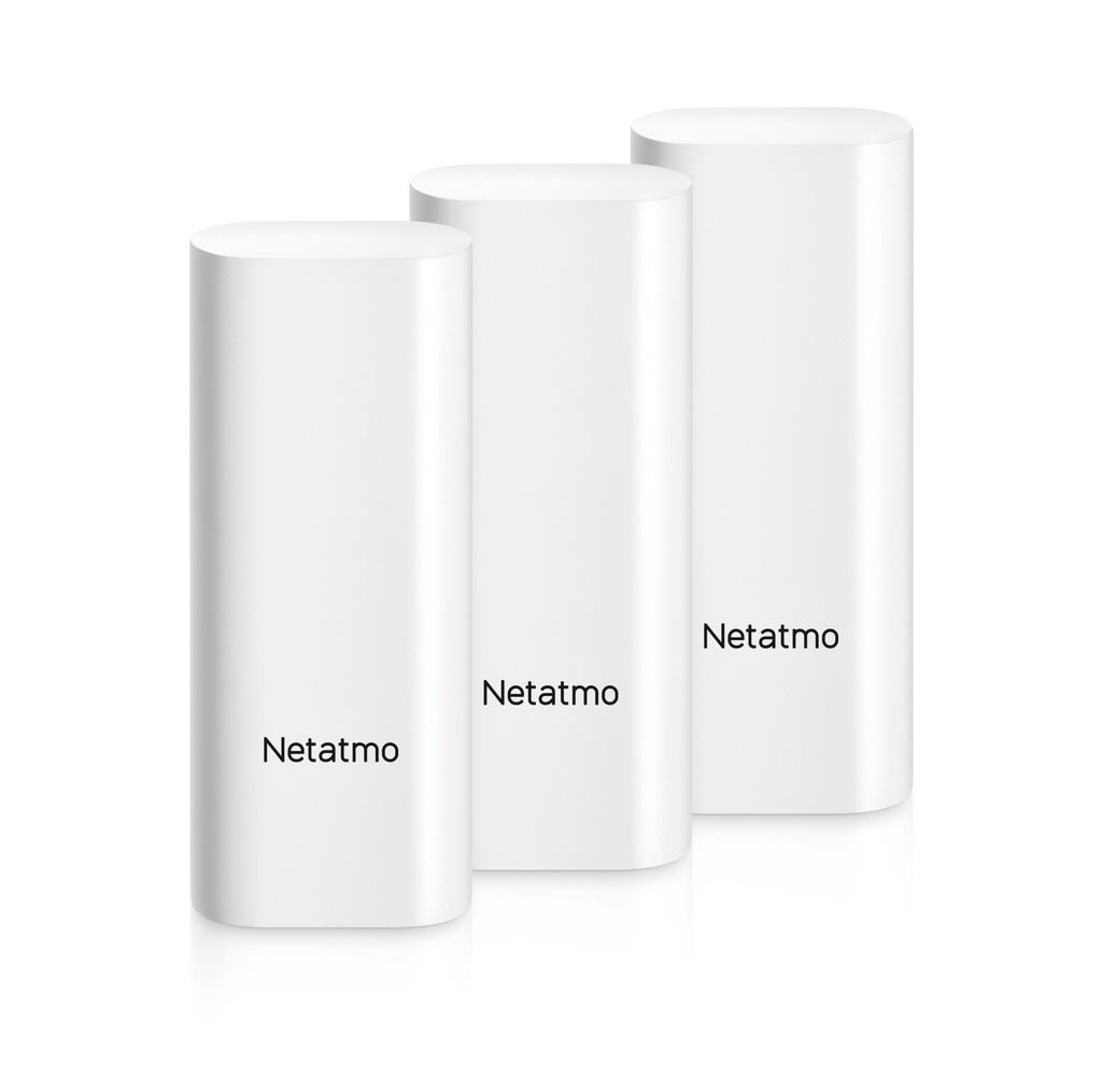 SENSOR DE APERTURA PUERTA, VENTANA PAQ. 3 UNIDADES NETATMO DTG-EC