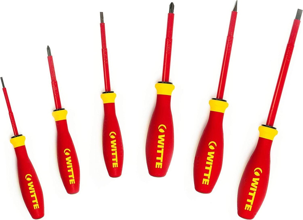 SET 6 DESTORNILLADORES AISLADOS SLIM WITTE 670082