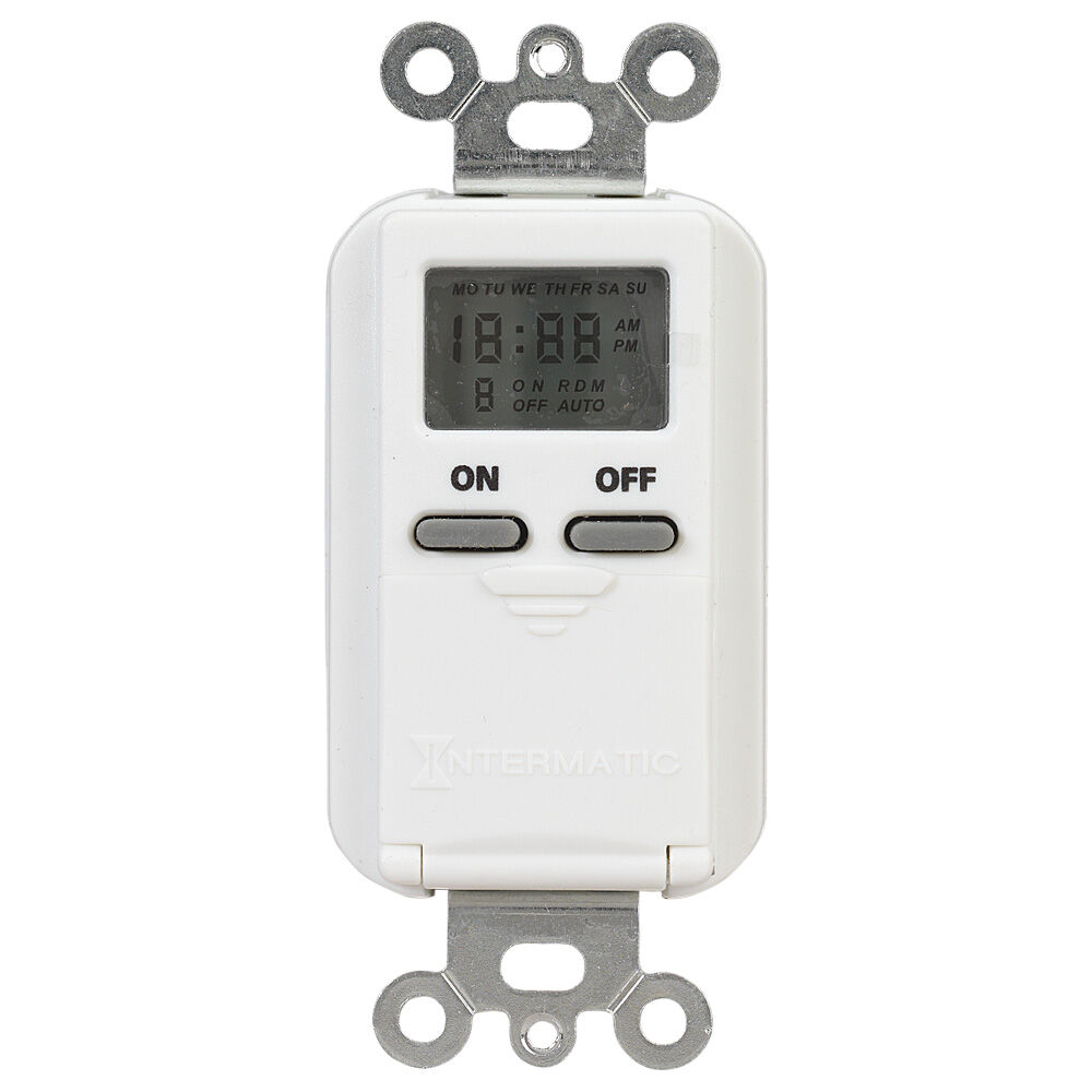 TEMPORIZADOR D/PARED 1P/3V 15A 120V NEUTRO BLANCO EI500WC INTERMATIC