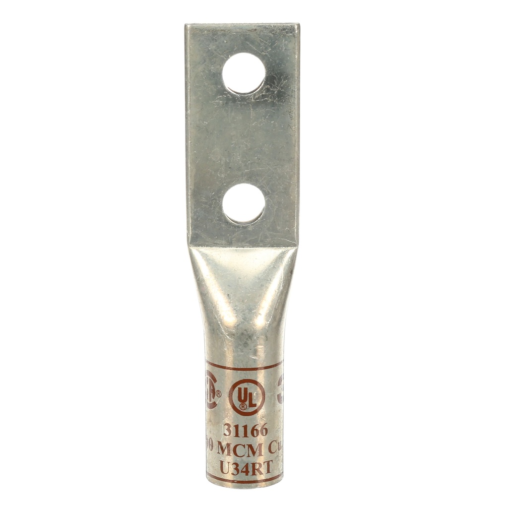 TERMINAL 3M 31166 DOBLE OJO 1/2" CAL 500 MCM BARRIL LARGO