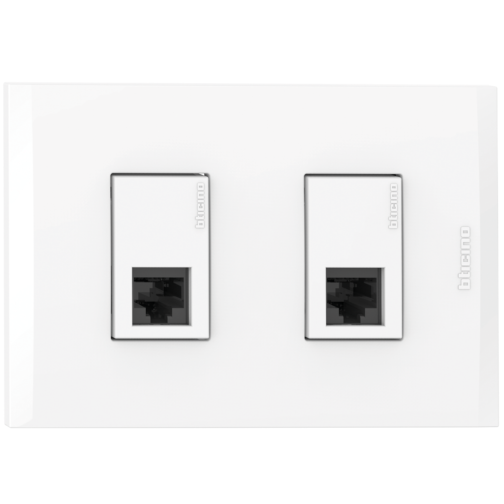 TOMA DATOS DOBLE RJ45 CAT.6 BLANCO NOBILE AF2279EB