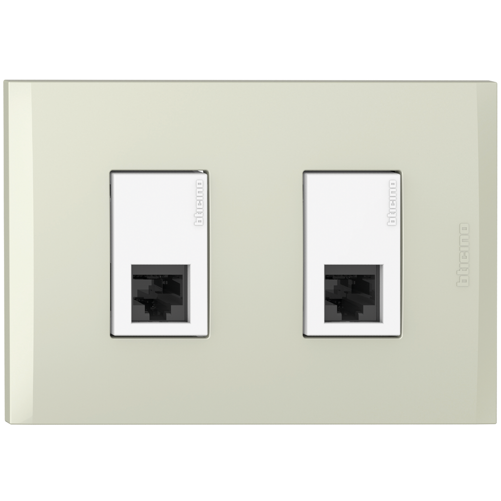 TOMA DATOS DOBLE RJ45 CAT.6 CHAMPAGNE NOBILE AF2279EBCH