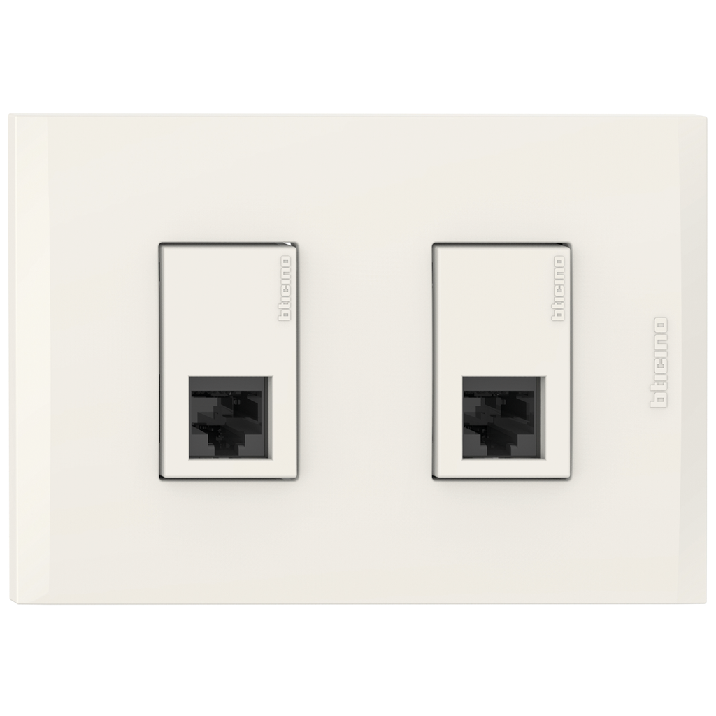 TOMA DATOS DOBLE RJ45 CAT.6 MARFIL NOBILE AF2279EM