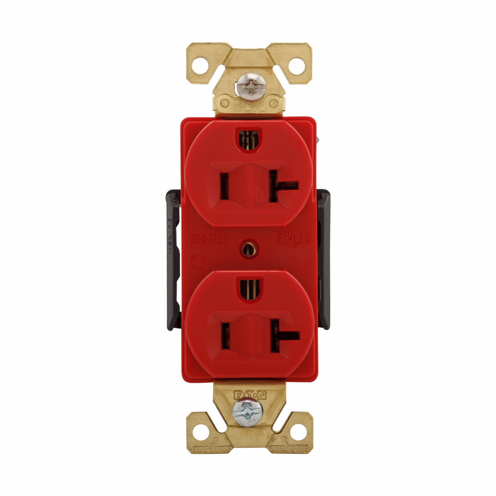TOMA DOBLE INDUSTRIAL 2P 3H 20A 125V NEMA 5-20R ROJO AH5362RD