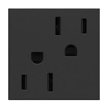 TOMA DOBLE TR 2P 3H 15A 125V GRAFITO ADORNE ARTR152G4
