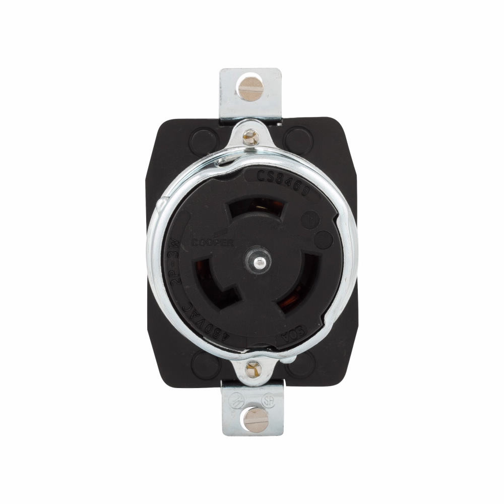 TOMA EMPOTRAR MEDIA VUELTA 2P 3H 50A 480V NO NEMA CS8469