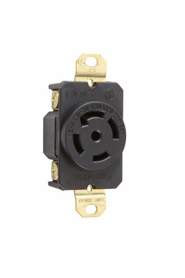 TOMA EMPOTRAR MEDIA VUELTA 3F 4P 5H 30A 120/208V NEMAL21-30R P&SL2130R