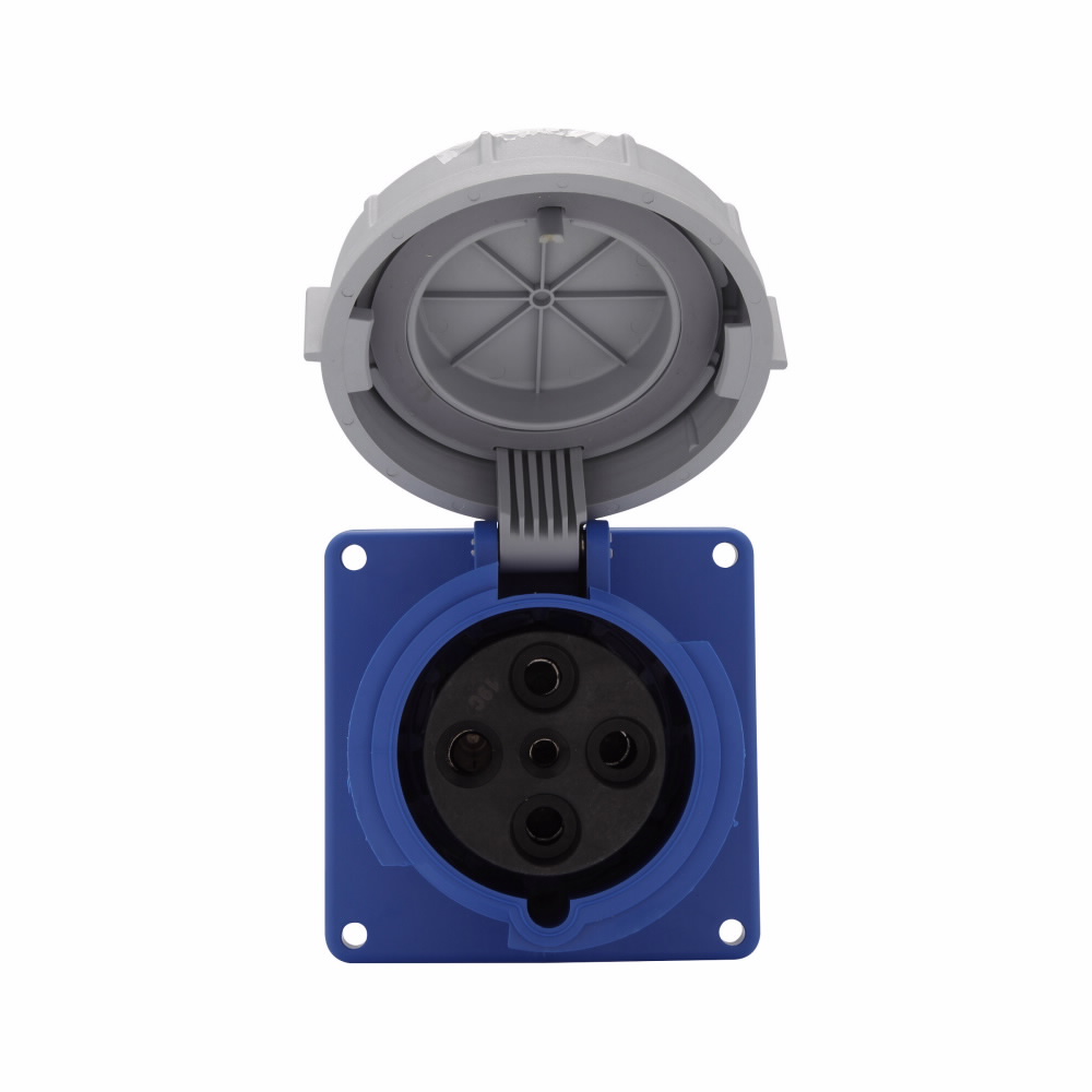 TOMA EMPOTRAR PIN&SLEEVE 3F 60A 250V 3P 4H 9h IP69K AZUL AH460R9WDR