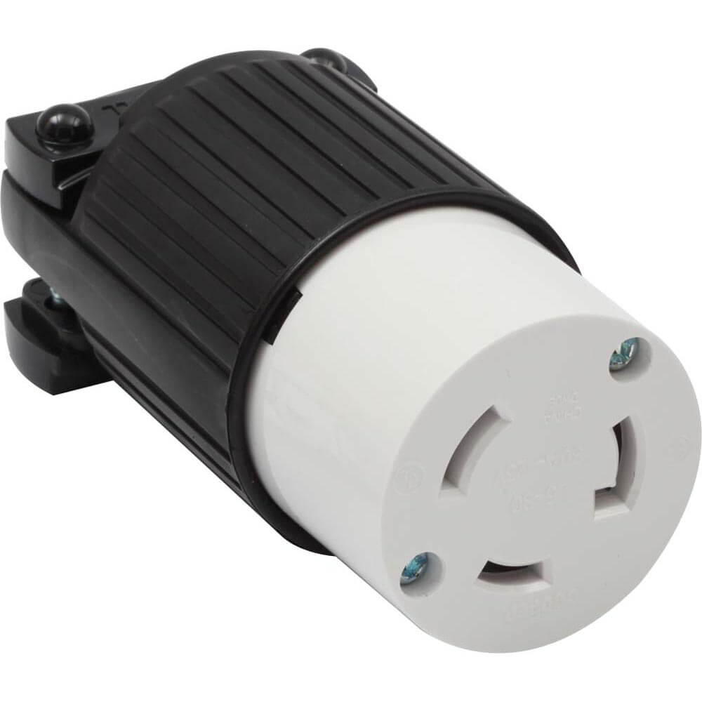 TOMA EXTENSION MEDIA VUELTA 2P 3H 30A 125V NEMA L5-30R L530C