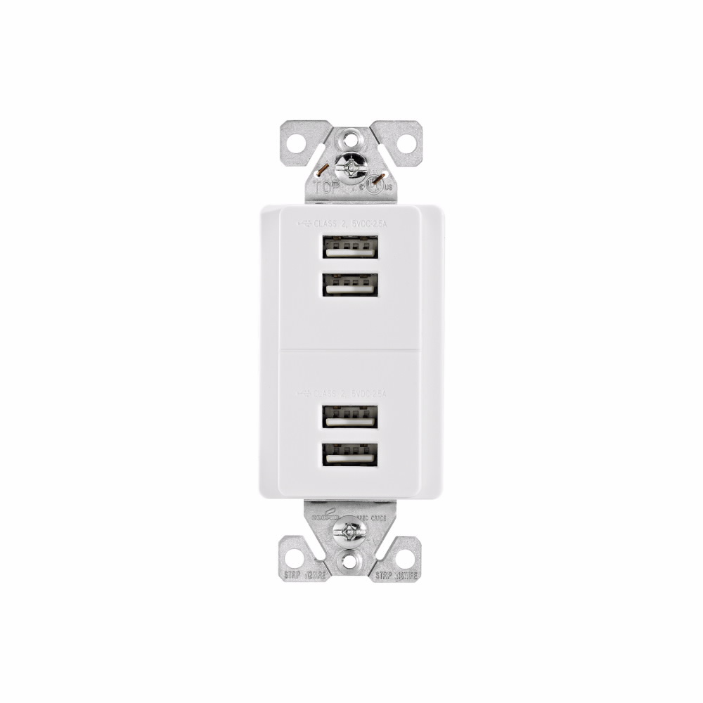 TOMA USB 4 PUERTOS TIPO A 5A BLANCO 7750W-BOX