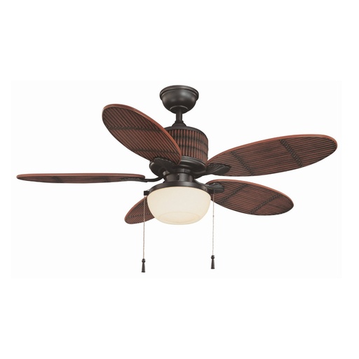 [Z555077] ABANICO 5 ASPAS 52" BALI C/VIDRIO