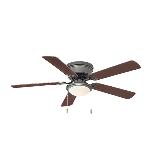 [Z5517901] ABANICO 5 ASPAS 52" COPACABANA IRON LED C/VIDRIO I/EB
