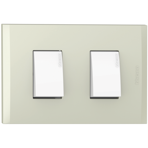 [2132200CH] APAGADOR DOBLE 1P 15A 125V CHAMPAGNE NOBILE AF2200EBCH