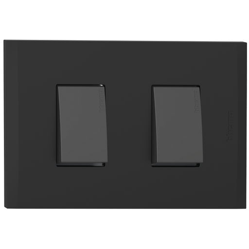 [2132200NG] APAGADOR DOBLE 1P 15A 125V NEGRO NOBILE AF2200EANG