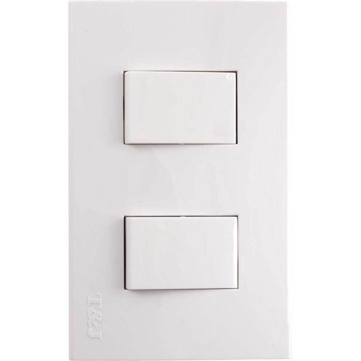 [E048015] APAGADOR DOBLE 3V 15A 125V BLANCO ARMADA T&J 8015S-W
