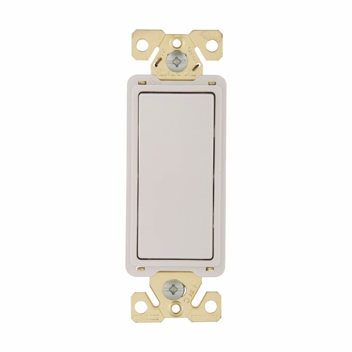 [4507621W] APAGADOR SENC. DECORATOR COMERCIAL 1P 20A 125/277V BLANCO 7621W-BOX