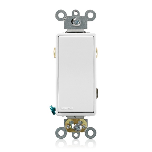 [LEV5623-2W] APAGADOR SENCILLO DECORA COMERCIAL 3V 20A 125/277V BLANCO 5623-2W