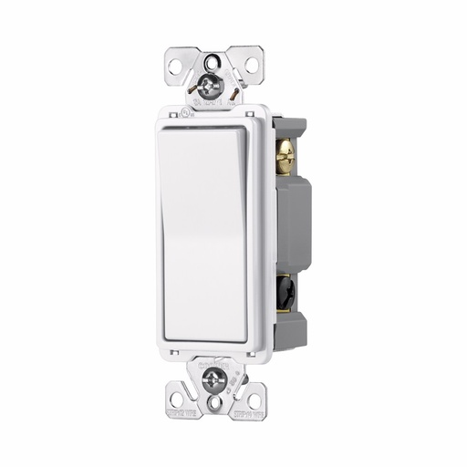 [4507603WB] APAGADOR SENCILLO DECORATOR COMERCIAL 3V 15A 125/277V BLANCO 7603W-BOX