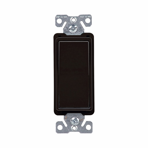 [4507504BK] APAGADOR SENCILLO DECORATOR RESIDENC 4V 15A 125/277V NEGRO 7504BK-BOX