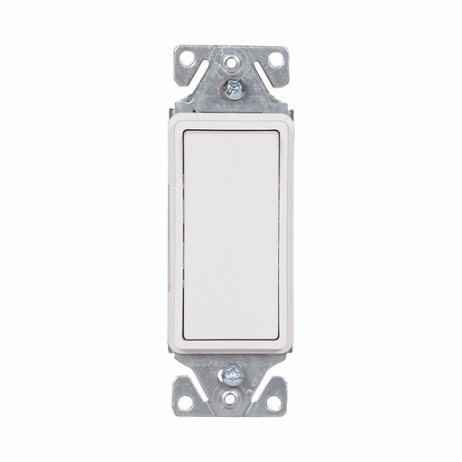 [4507501W] APAGADOR SENCILLO DECORATOR RESIDENCIAL 1P 15A 125/277V BLANCO 7501W