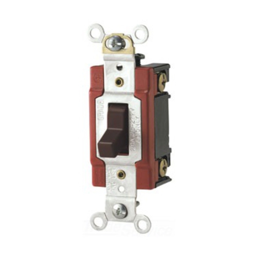 [4501221RD] APAGADOR SENCILLO PALANCA INDUSTRIAL1P 20A 125/277V ROJO AH1221FRD