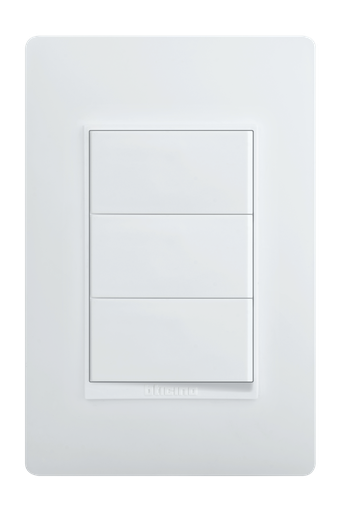 [223PU5300] APAGADOR TRIPLE 1P 15A 125V BLANCO LUZICA PU5300