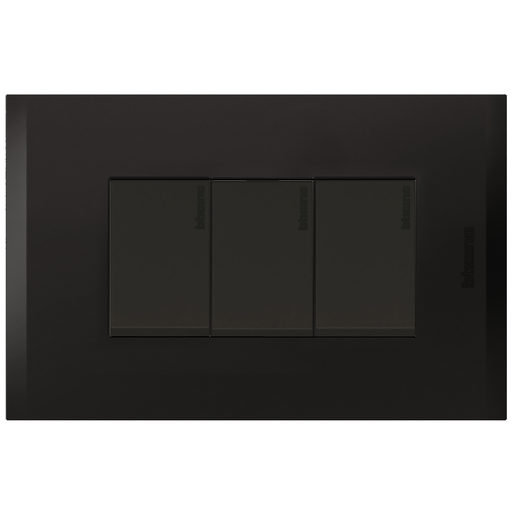 [2132300NG] APAGADOR TRIPLE 1P 15A 125V NEGRO NOBILE AF2300EANG
