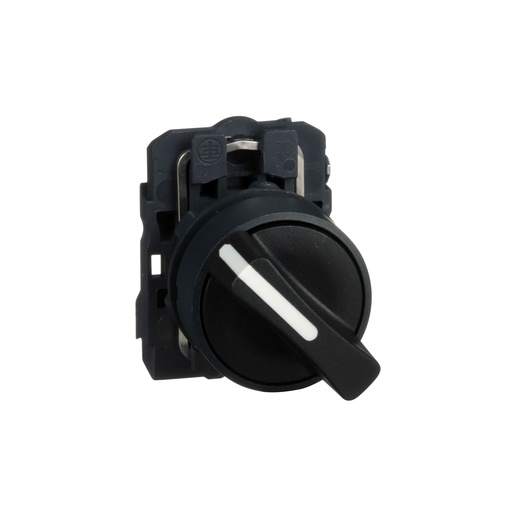 [997D21] BOTONES GIRATORIOS 22MM 2 FIJAS NEGRO XB5AD21