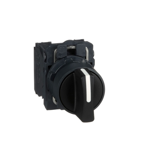 [997D33] BOTONES GIRATORIOS 22MM 3 FIJAS NEGRO XB5AD33