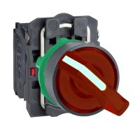 [997124M5] BOTON SELECTOR PLASTICO COMPLETO COLOR ROJO XB5AK124M5
