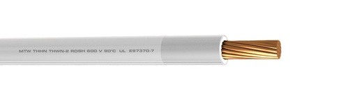 [10610KBLMX] CABLE THHN CAL 10AWG BLANCO CARRETE CONDUMEX