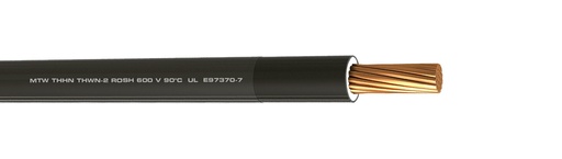[10610KNEMX] CABLE THHN CAL 10AWG NEGRO CARRETE CONDUMEX