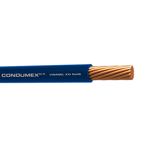 [10612KAZMX] CABLE THHN CAL 12AWG AZUL CARRETE CONDUMEX