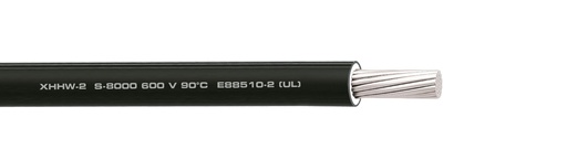 [12104MX] CABLE XHH/XHHW-2 AL SERIE 8000 CAL 4 AWG CONDUMEX