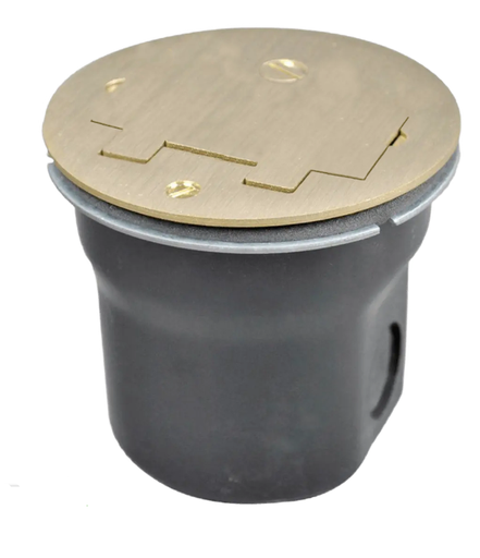 [W01862GFI] CAJA PISO PVC SERIE 862 C/ TOMA DECORATOR 15A 125V WIREMOLD 862GFI