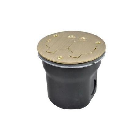 [W01862DB] CAJA PISO PVC SERIE 862 C/TOMA DOBLE TR 15A 125V EMPOTR WIREMOLD 862DB