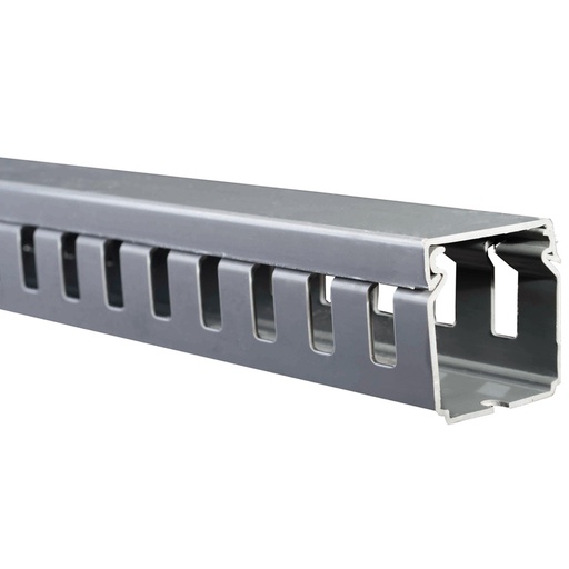 [93210062] CANALETA RANURADA GRIS 40X40X2000MM DXN10062