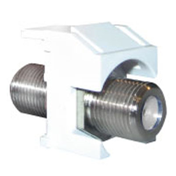 [221CW1] CONECTOR JACK TV TIPO F KEYSTONE BLANCO ADORNE ACNRFCW1