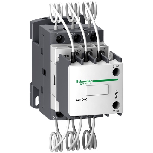 [970DFKF7] CONTACTOR P/BANCO DE CAPACITORES 12.5KVAR BOBINA 110V 60HZ LC1DFKF7