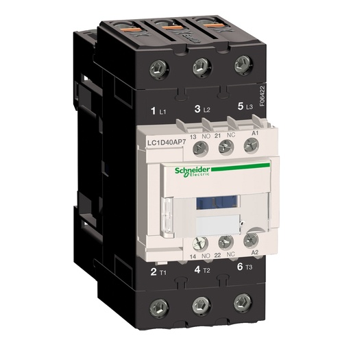 [97040240A] CONTACTOR TESYS D, 3P, 40A (AC3), BOBINA 230VAC, 1NO + 1NC LC1D40AP7
