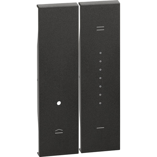 [214KG19] CUBIERTA 1 MODULO PARA DIMMER K4411 K4410 NEGRO LIVING NOW KG19