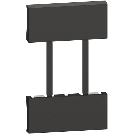 [214KG51] CUBIERTA 2 MODULOS PARA TOMA KG4129 NEGRO LIVING NOW KG51