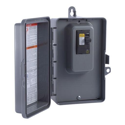 [902201] DESCONECTADOR AIRE ACOND 60A 240V 2P NEMA 3R PLASTICO QO200TRNM