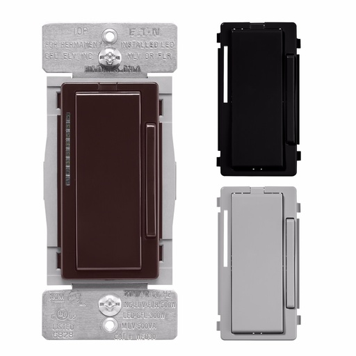 [450WFD30C7] DIMMER DECORATOR WIFI 1P/3V LED 450W 120V KIT BR/GY/BK WFD30-C7-SP-L