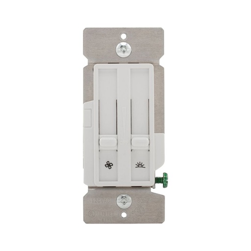 [450SDC15W] DIMMER Y CONTROL VELOCIDAD ABANICO 1P 300W 120V BLANCO SDC15-W