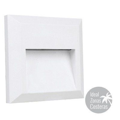 [3TEB803] EMPOTRADO DE MURO LED BLANCO 1W 100-127V 100lm 4000K IP65 HLED-803/B