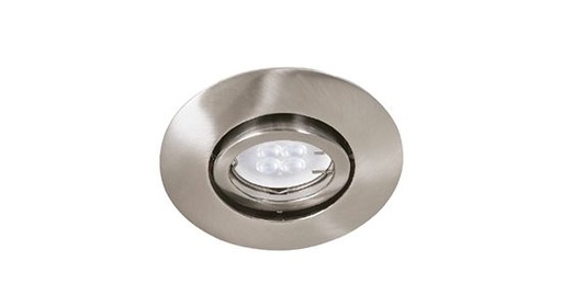 [3TE360S] EMPOTRADO DIRIGIBLE REDONDO SATINADO 5" PARA MR16 NOM YD-360/S