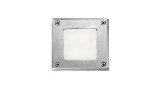 [399905] EMPOTRADO LED DE PARED CUADRADO SATINADO 3" 0.6W 100-127V 4lm 3000K
