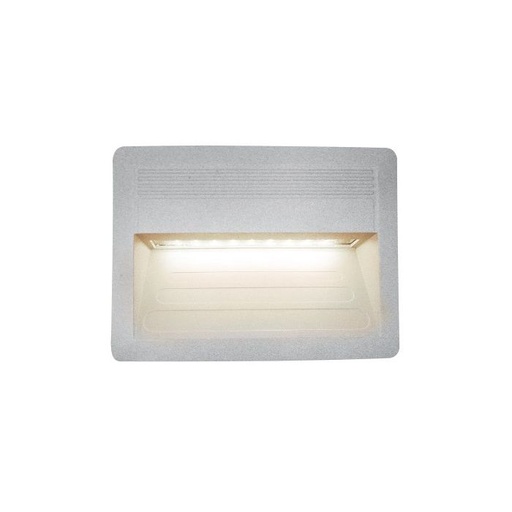 [399904] EMPOTRADO LED PARED CUADRADO SATIN 3W 127V 20LM 3000K IP44 HLED-904/S